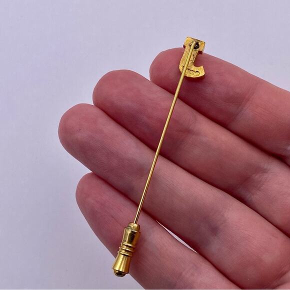 TRIFARI Vintage J Initial Letter Stick Pin - Picture 2 of 8